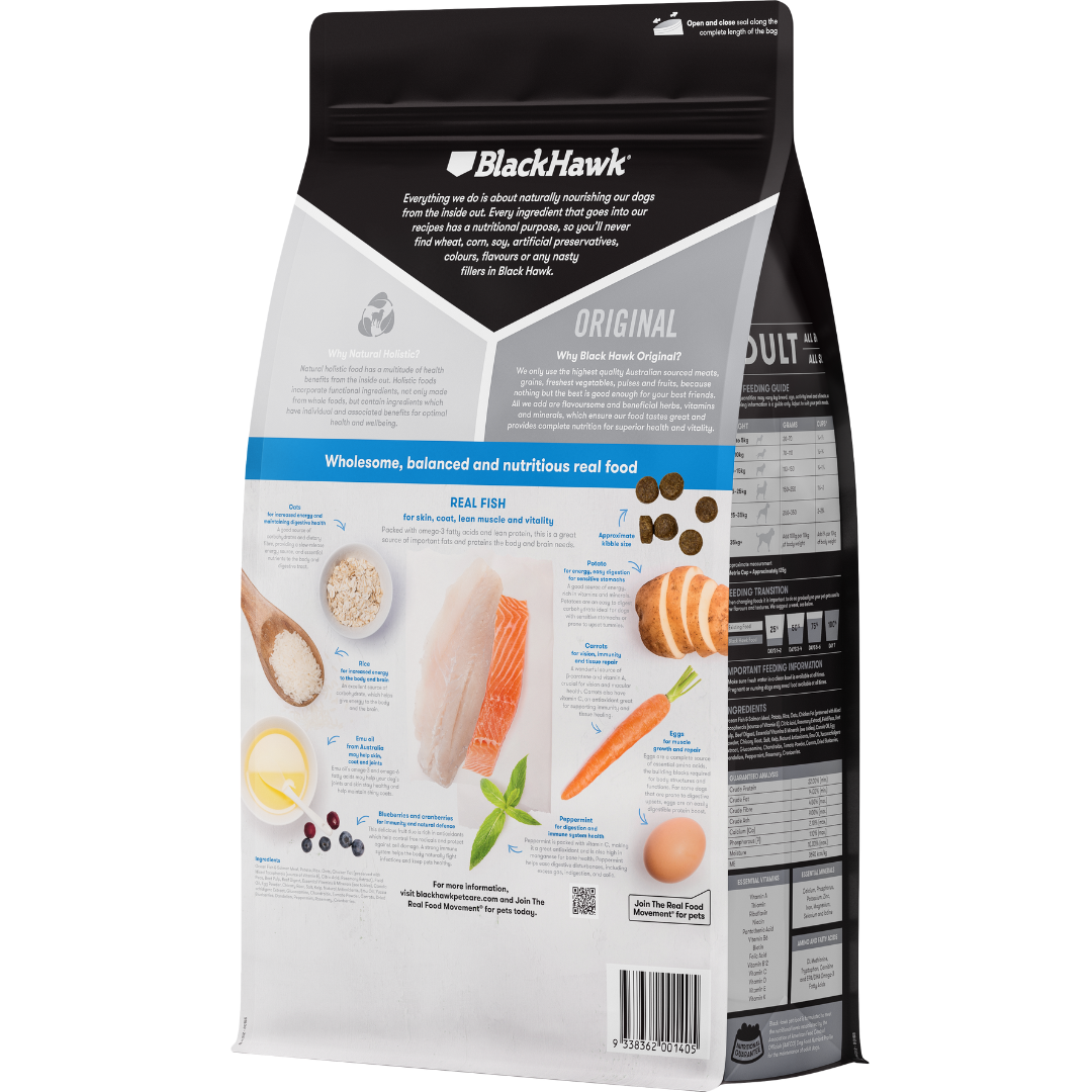 Black Hawk Fish & Potato Adult Dry Dog Food