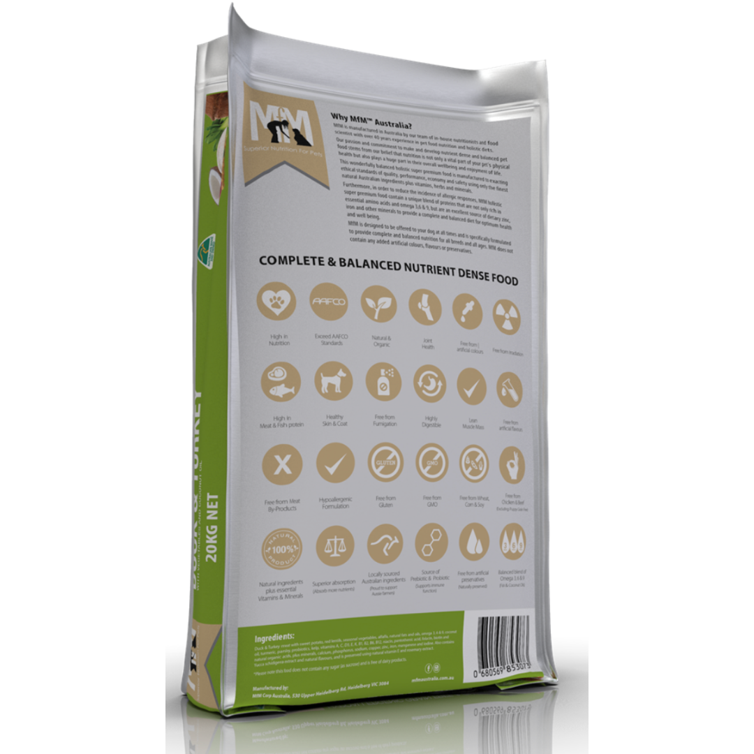 Meals For Mutts Grain Free Duck And Turkey Adult Dry Dog Food