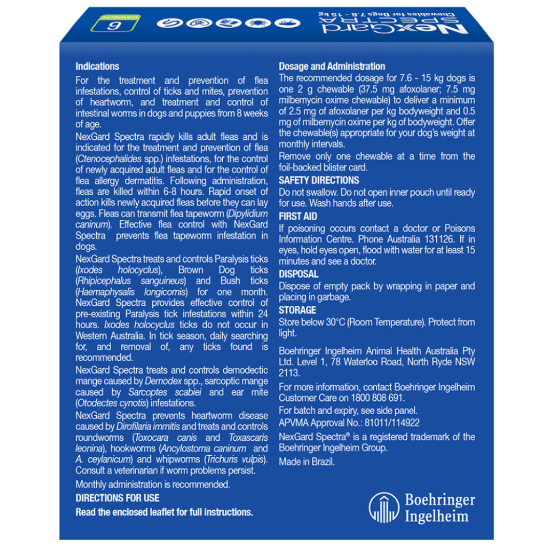 Nexgard Spectra Medium Dog