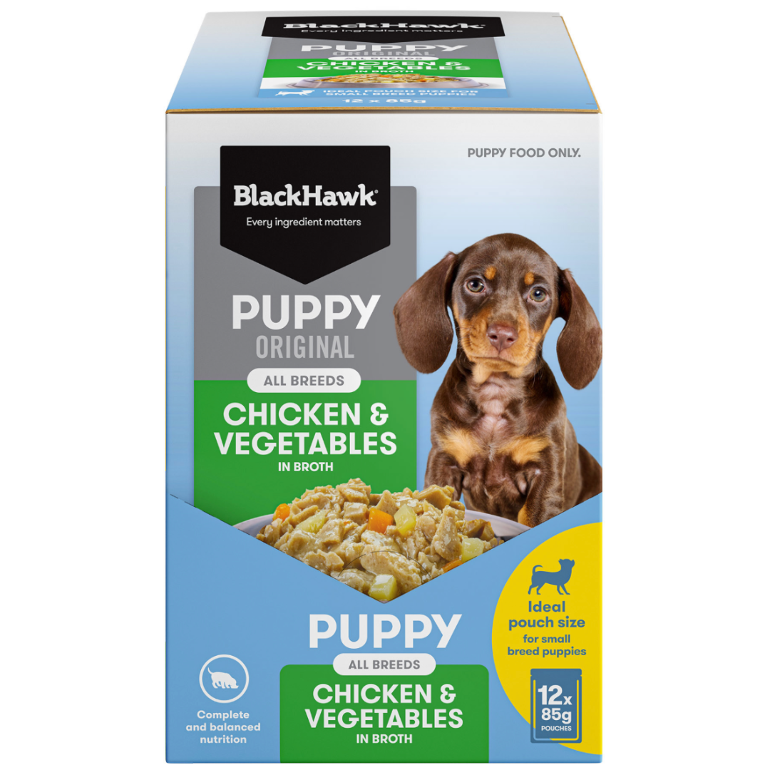 Black Hawk Chicken & Vegetables Puppy Wet Food