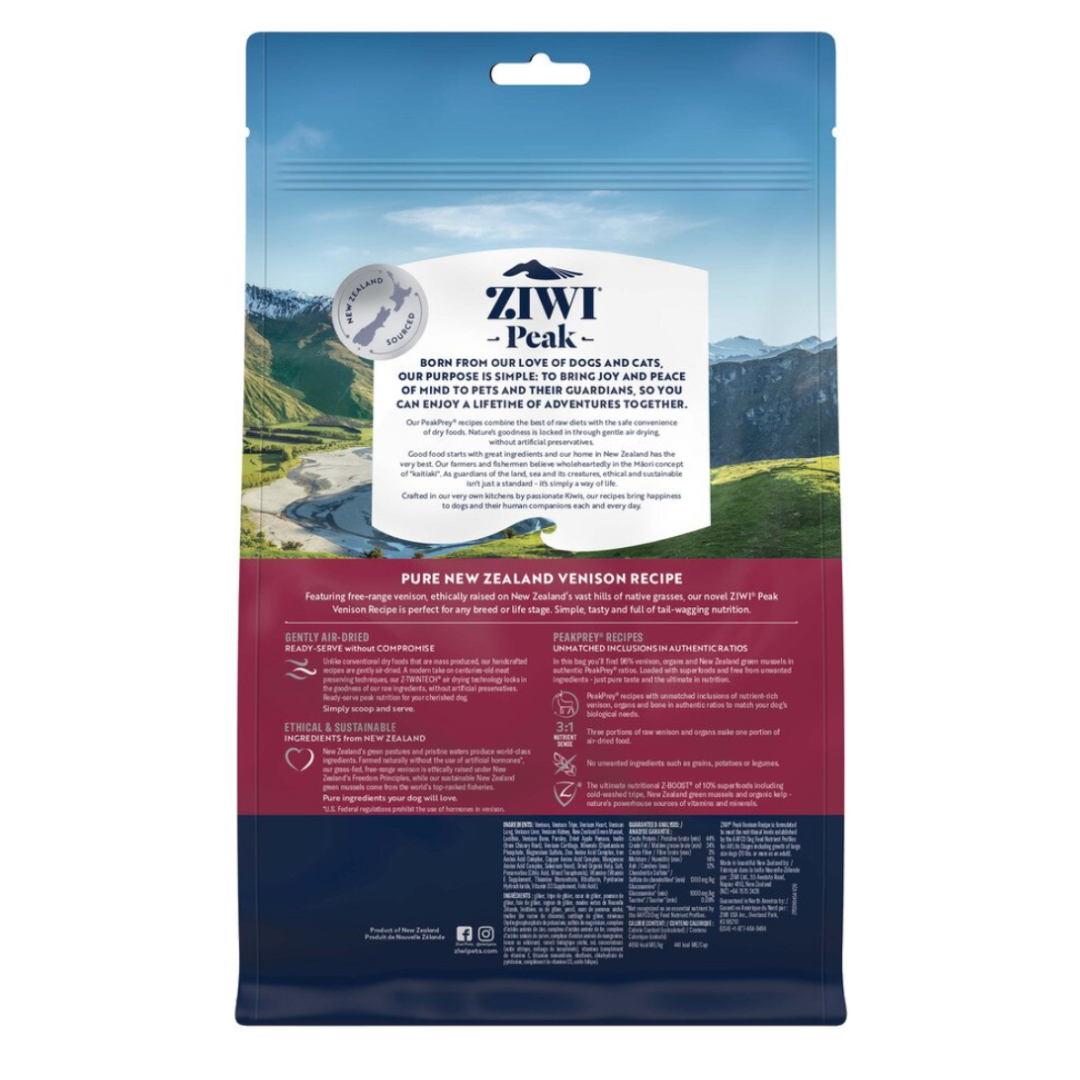 ZIWI Peak Air Dried Dog Food Venison