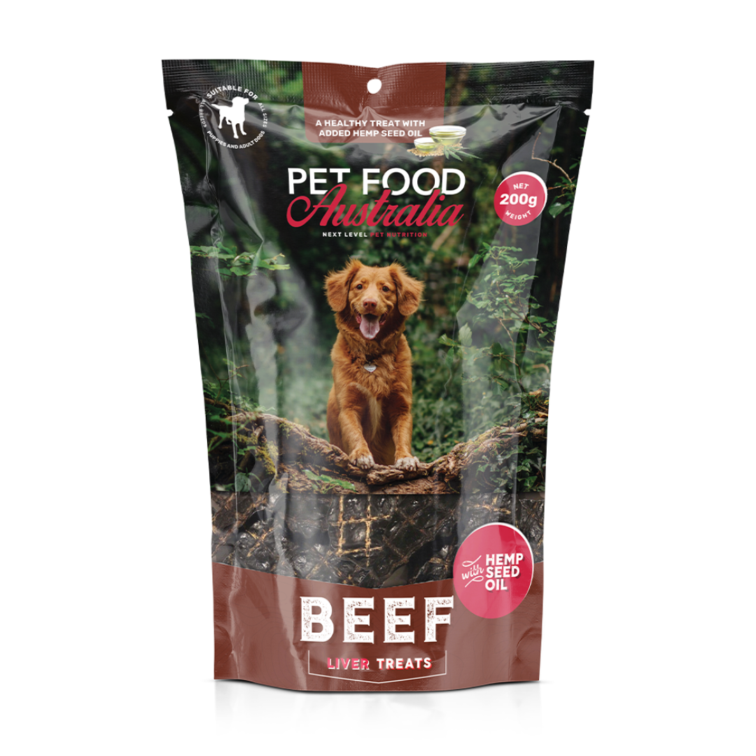 Beef Liver with Hemp Seed Oil Treat 200g