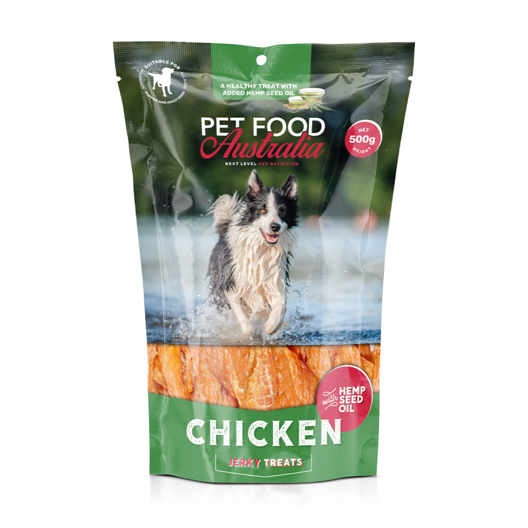 Chicken Jerky with Hemp Seed Oil Treat 500g