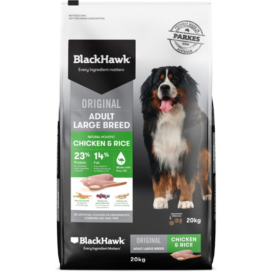 Black Hawk Chicken & Rice Large Breed Adult Dry Dog Food
