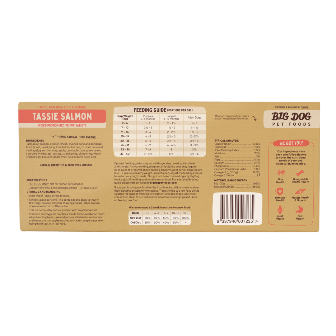 BIGDOG Tasmanian Salmon Raw Dog Food