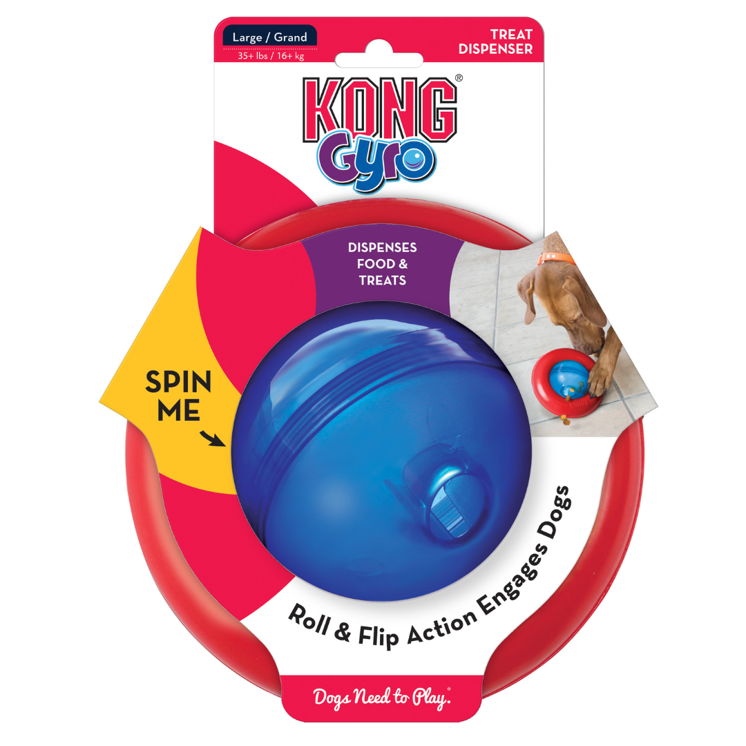KONG Dog Gyro Treat Dispensing Dog Toy