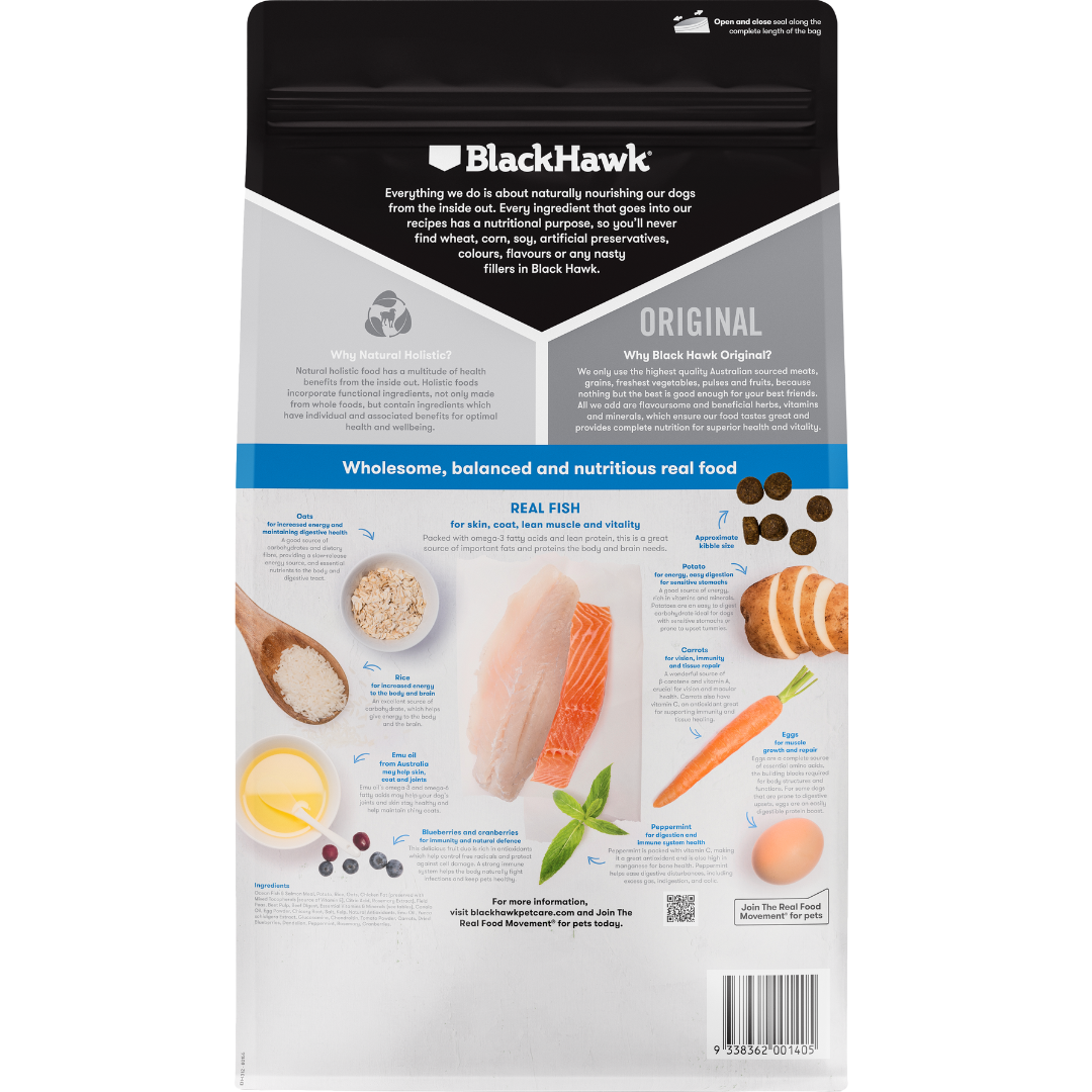 Black Hawk Fish & Potato Adult Dry Dog Food
