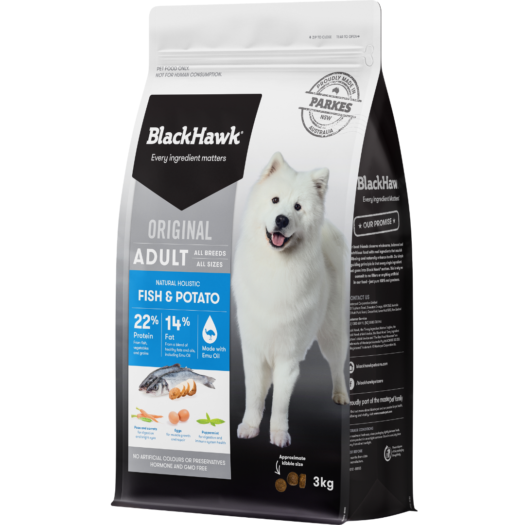 Black Hawk Fish & Potato Adult Dry Dog Food