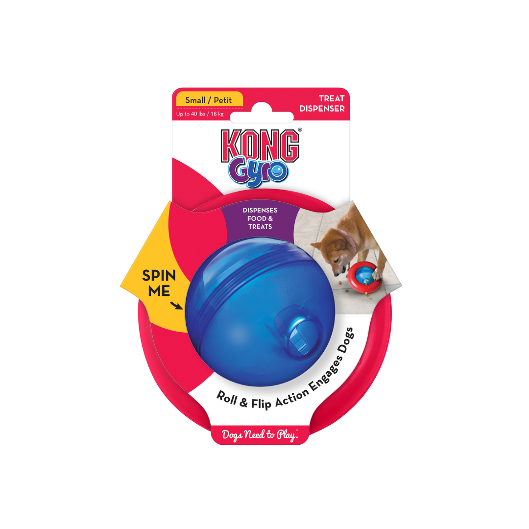 KONG Dog Gyro Treat Dispensing Dog Toy