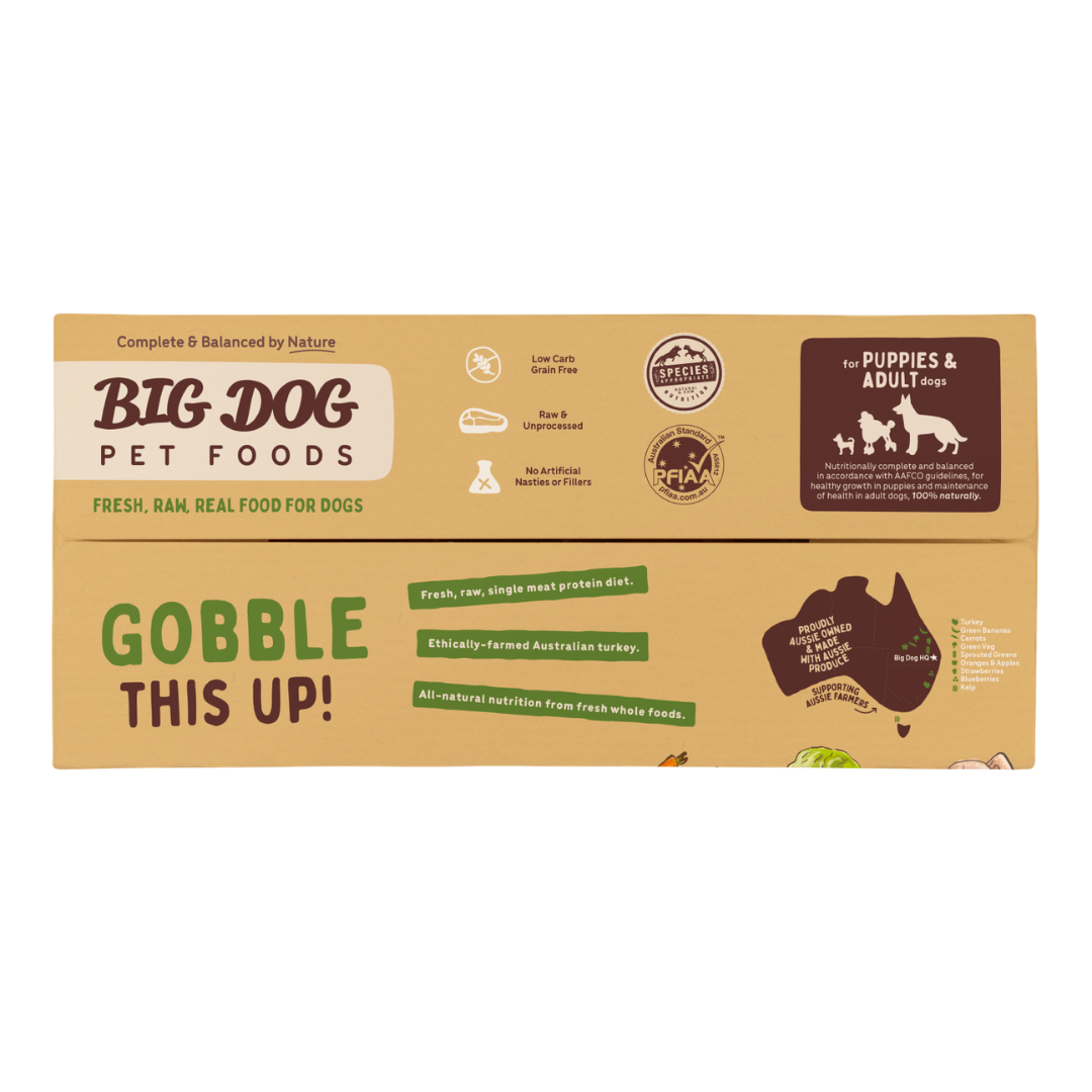 BIGDOG Turkey Raw Dog Food