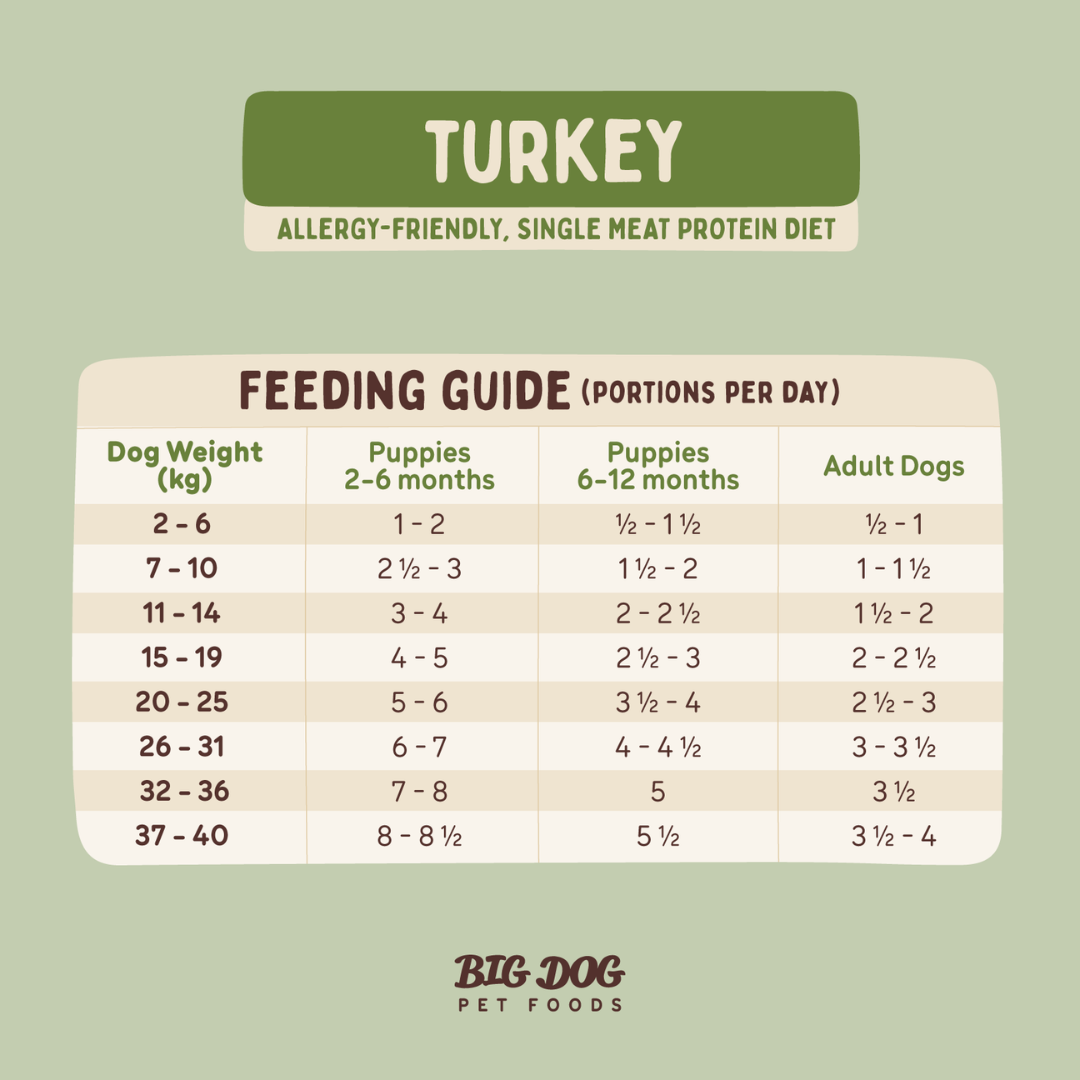 BIGDOG Turkey Raw Dog Food