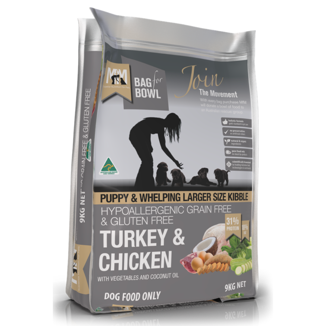 Meals For Mutts Grain Free Turkey And Chicken Large Kibble Puppy Dry Food