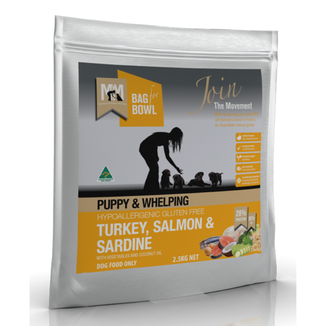 Meals For Mutts Puppy Turkey, Salmon And Sardine Dry Puppy Food