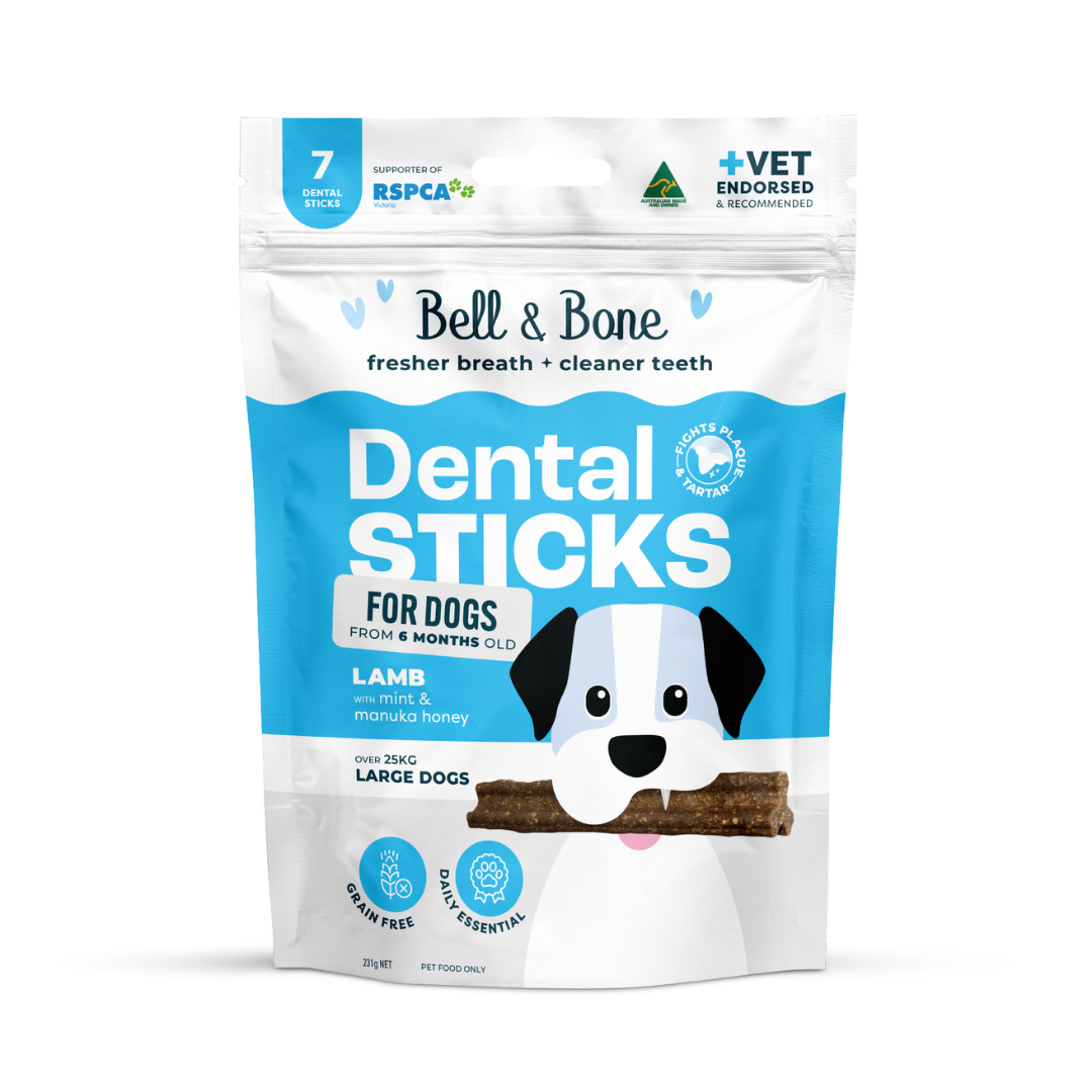 Bell & Bone Adult Dental Sticks - Lamb, Mint and Manuka Honey