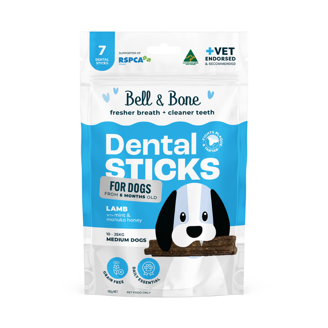 Bell & Bone Adult Dental Sticks - Lamb, Mint and Manuka Honey