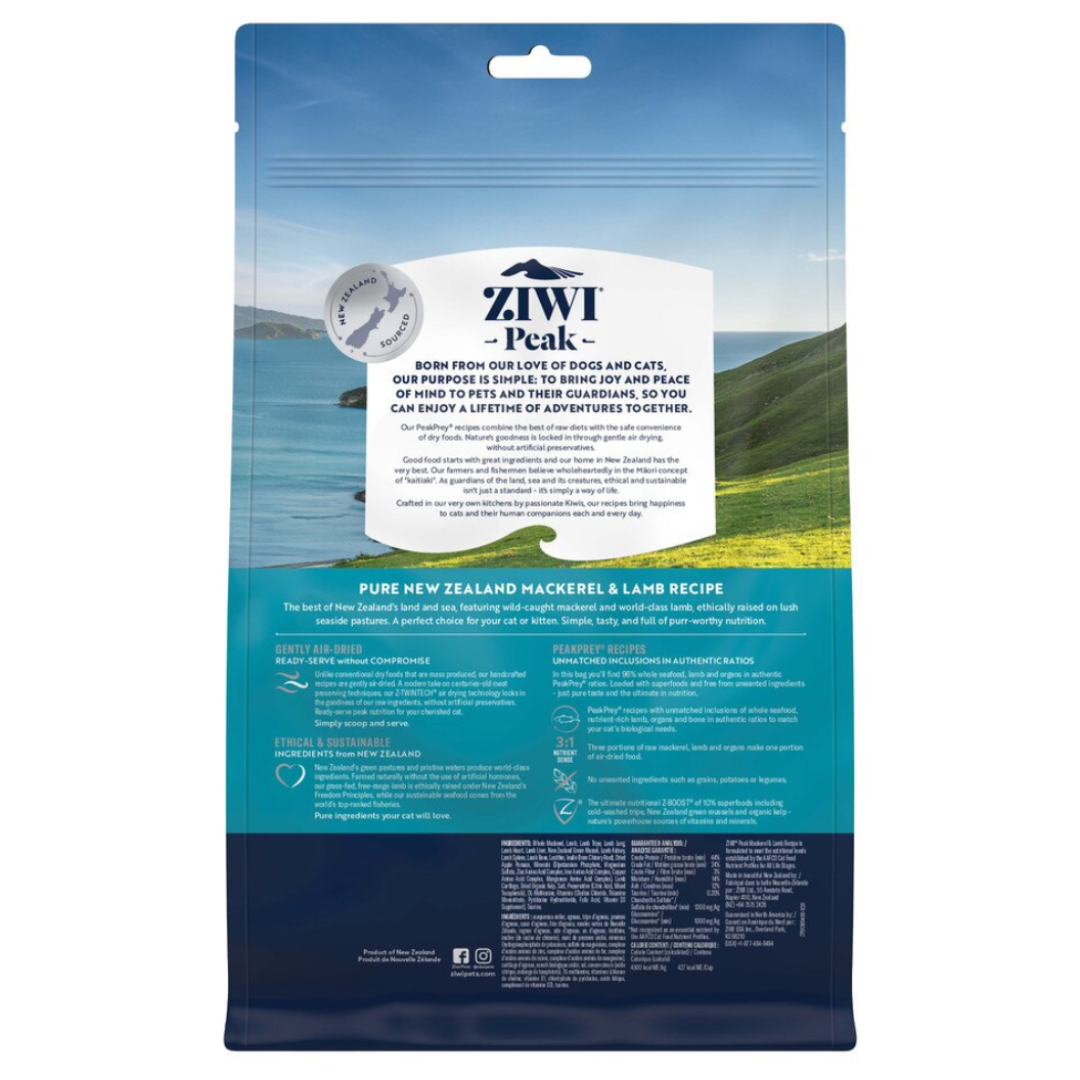 ZIWI Peak Cat Dry Food Mackerel & Lamb