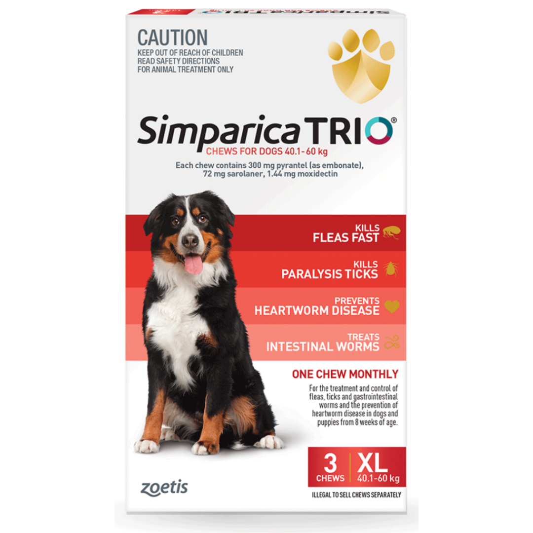 Simparica Trio 40.1-60kg XL Dogs