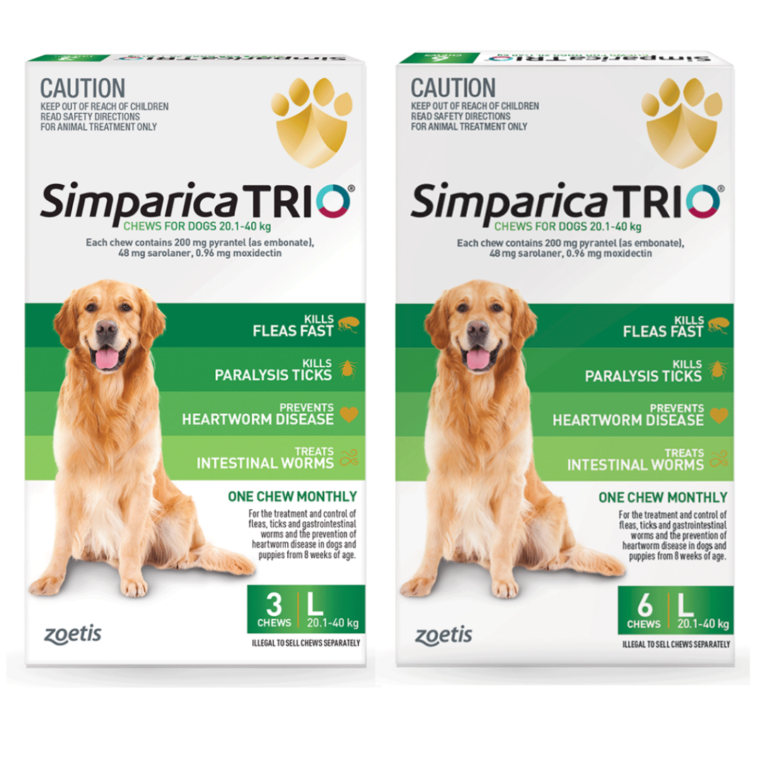Simparica Trio 20.1-40kg Large Dogs