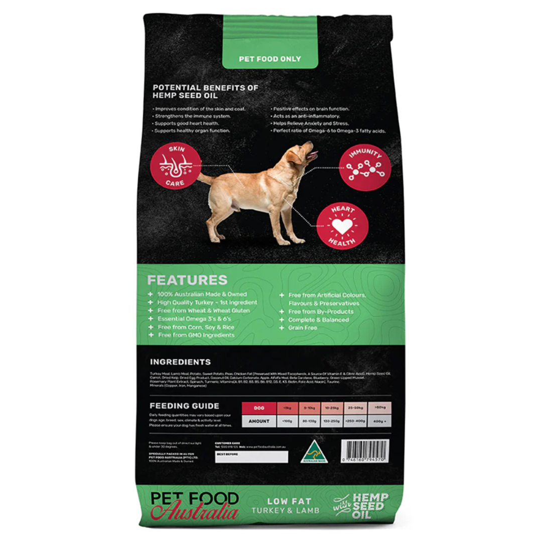 Pet Food Australia Turkey & Lamb Low-Fat Formula