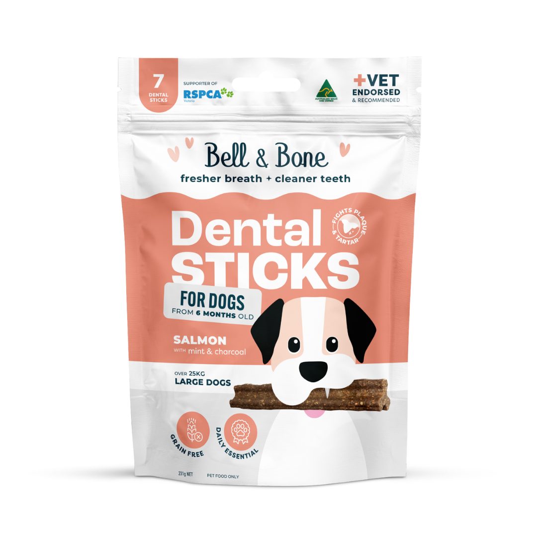 Bell & Bone Adult Dental Sticks - Salmon, Mint and Charcoal