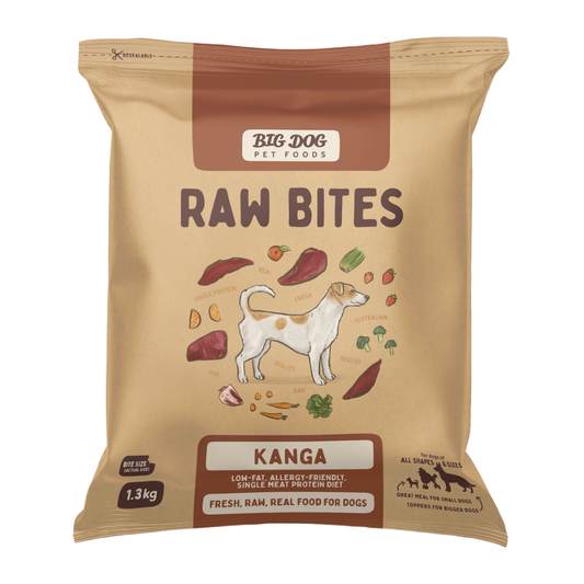 BIGDOG Raw Bites Kanga Dog Food