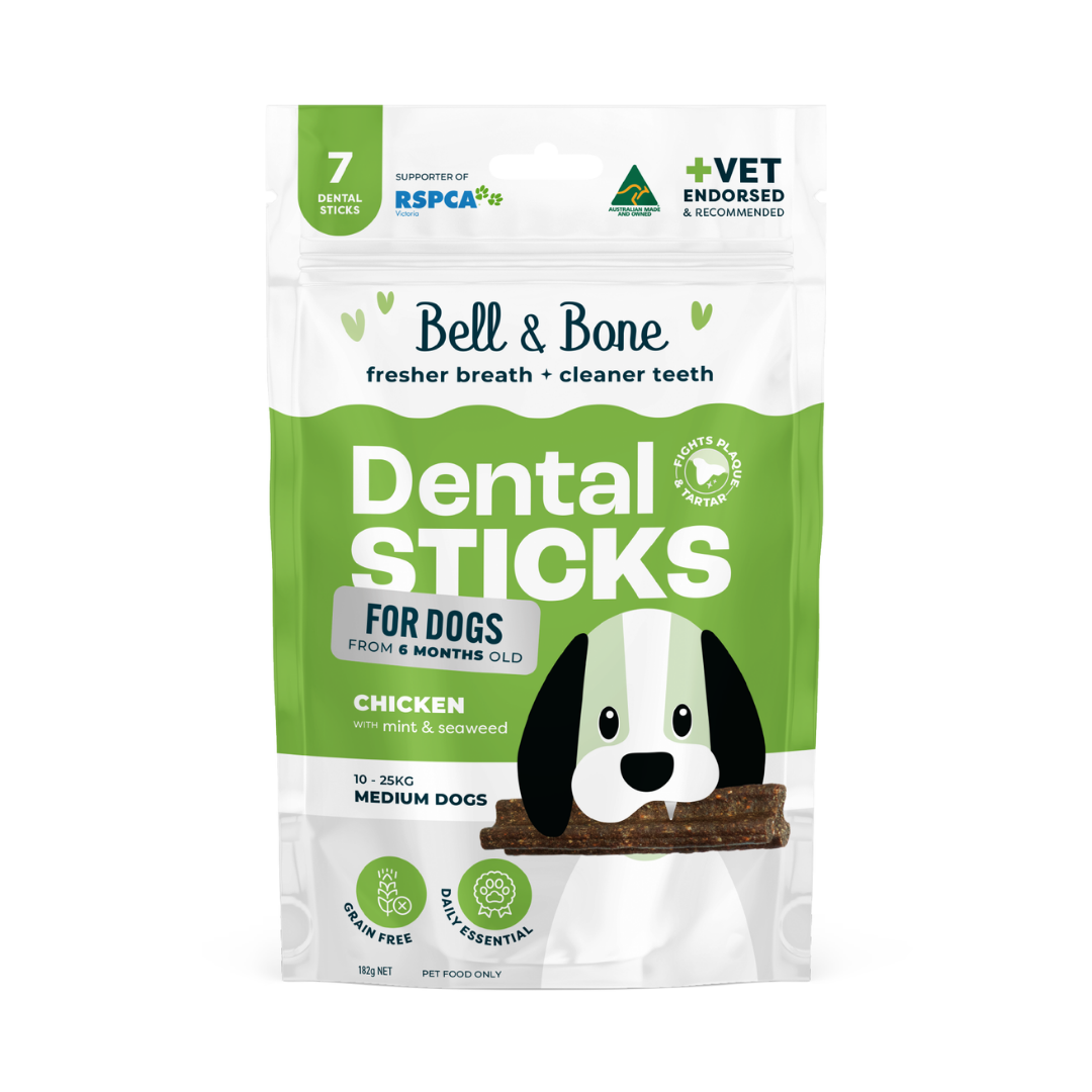 Bell & Bone Adult Dental Sticks - Chicken, Mint and Seaweed