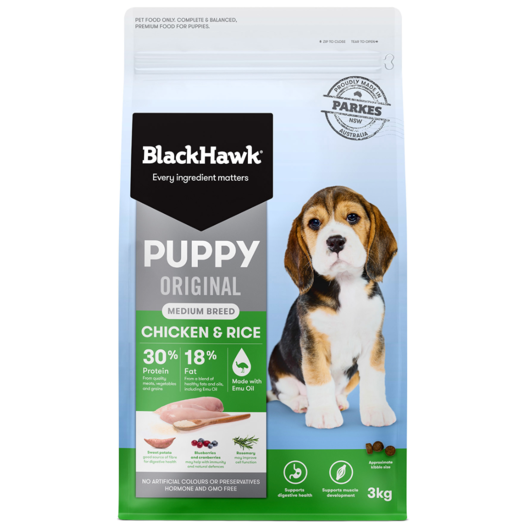 Black Hawk Chicken & Rice Puppy