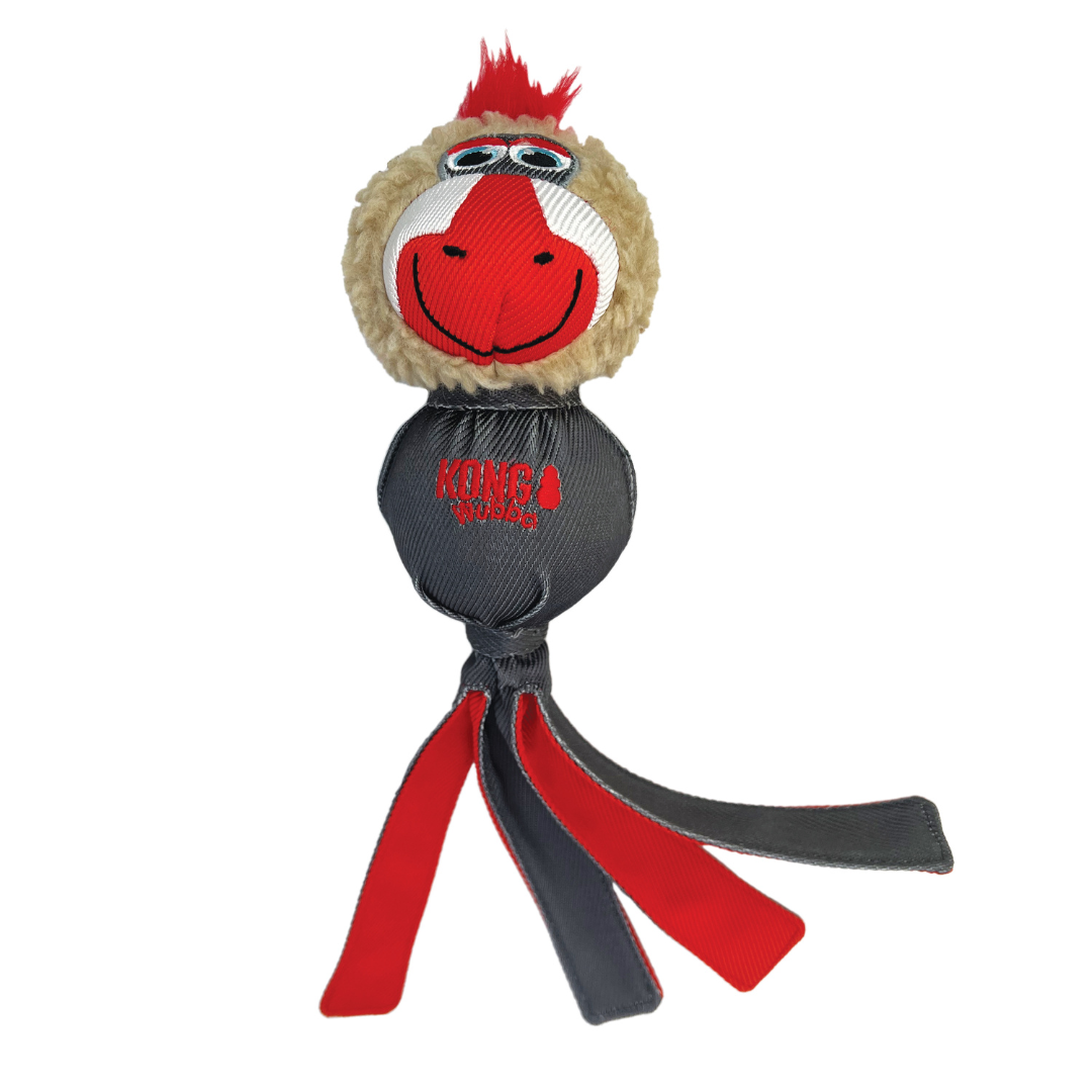 KONG Wubba Zoo Mandrill Dog Toy