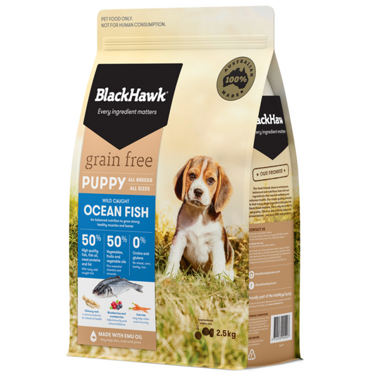 Black Hawk Ocean Fish Puppy Grain Free