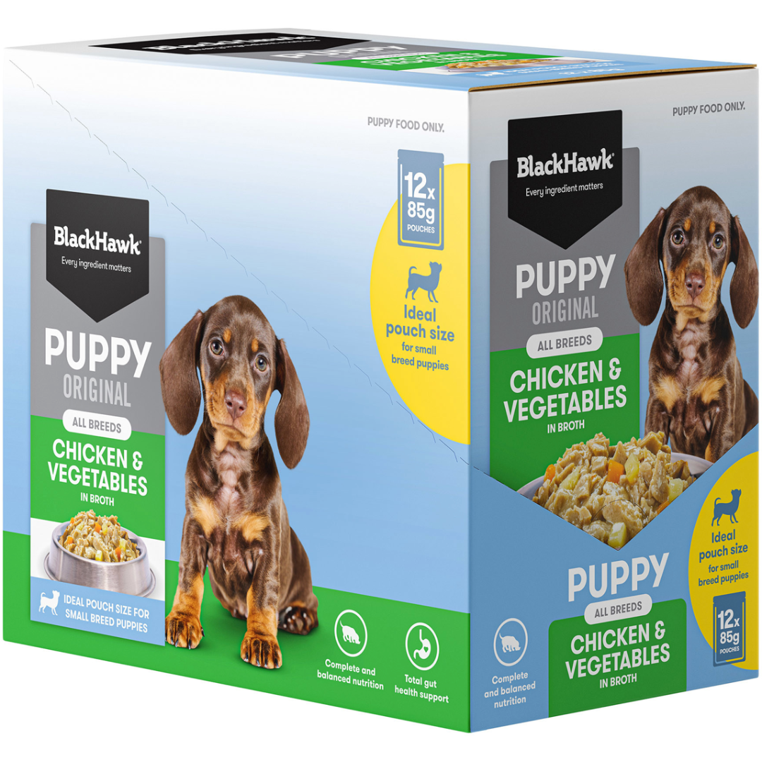 Black Hawk Chicken & Vegetables Puppy Wet Food