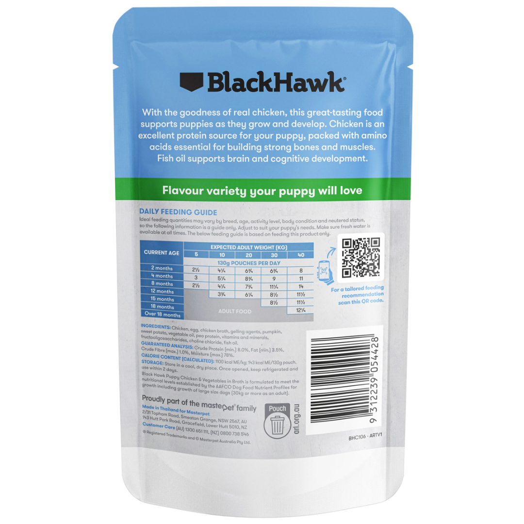 Black Hawk Chicken & Vegetables Puppy Wet Food