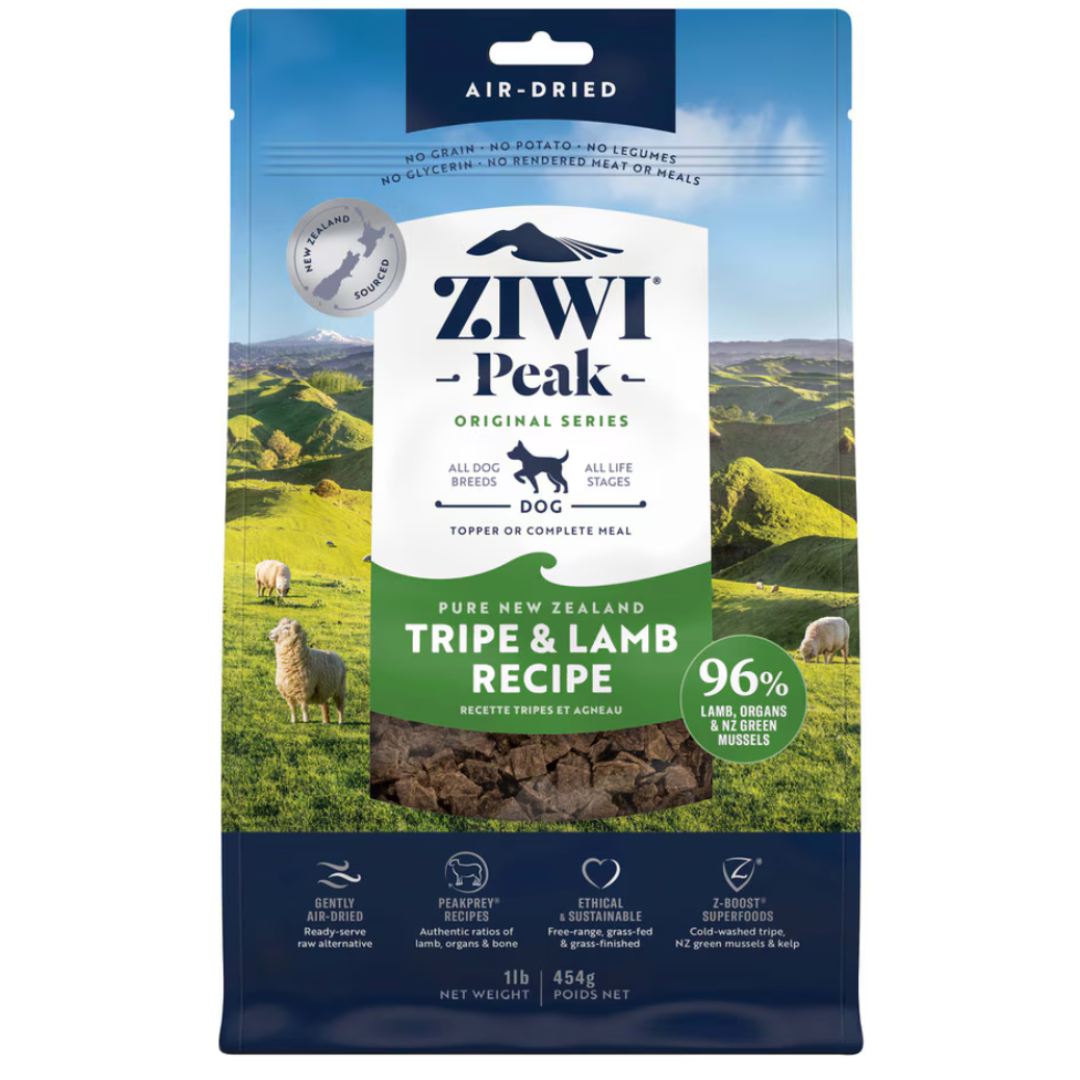 ZIWI Peak Air Dried Dog Food Tripe and Lamb