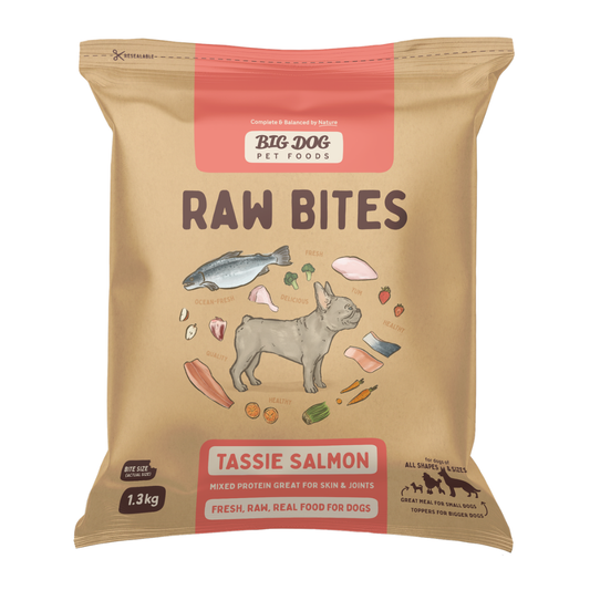 BIGDOG Raw Bites Tasmanian Salmon Dog Food