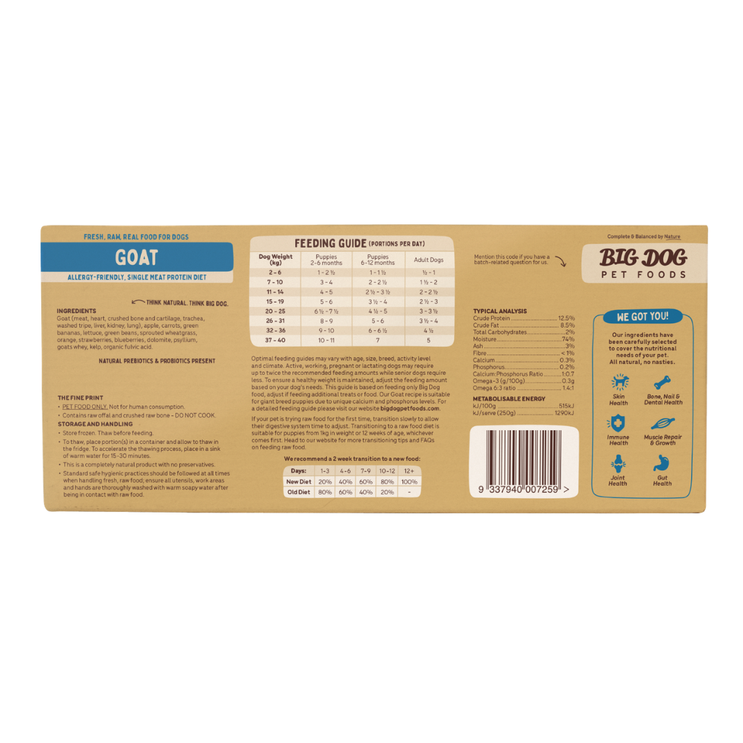 BIGDOG Goat Raw Dog Food