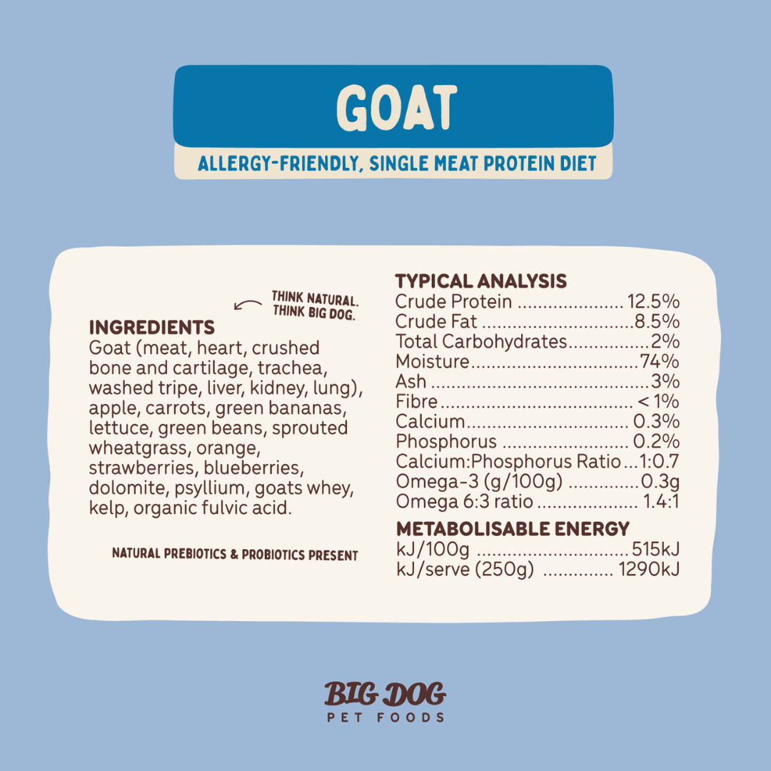 BIGDOG Goat Raw Dog Food