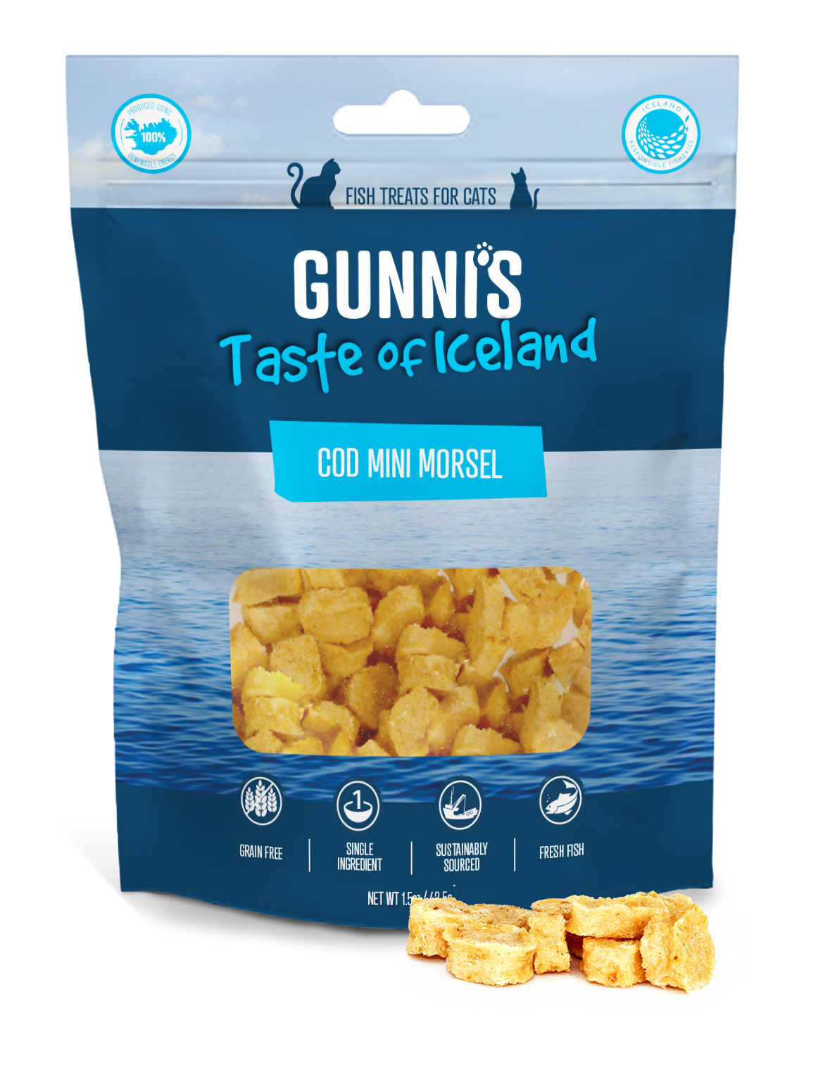 GUNNI'S Wolffish Mini Morsels Cat Treats 42.5g
