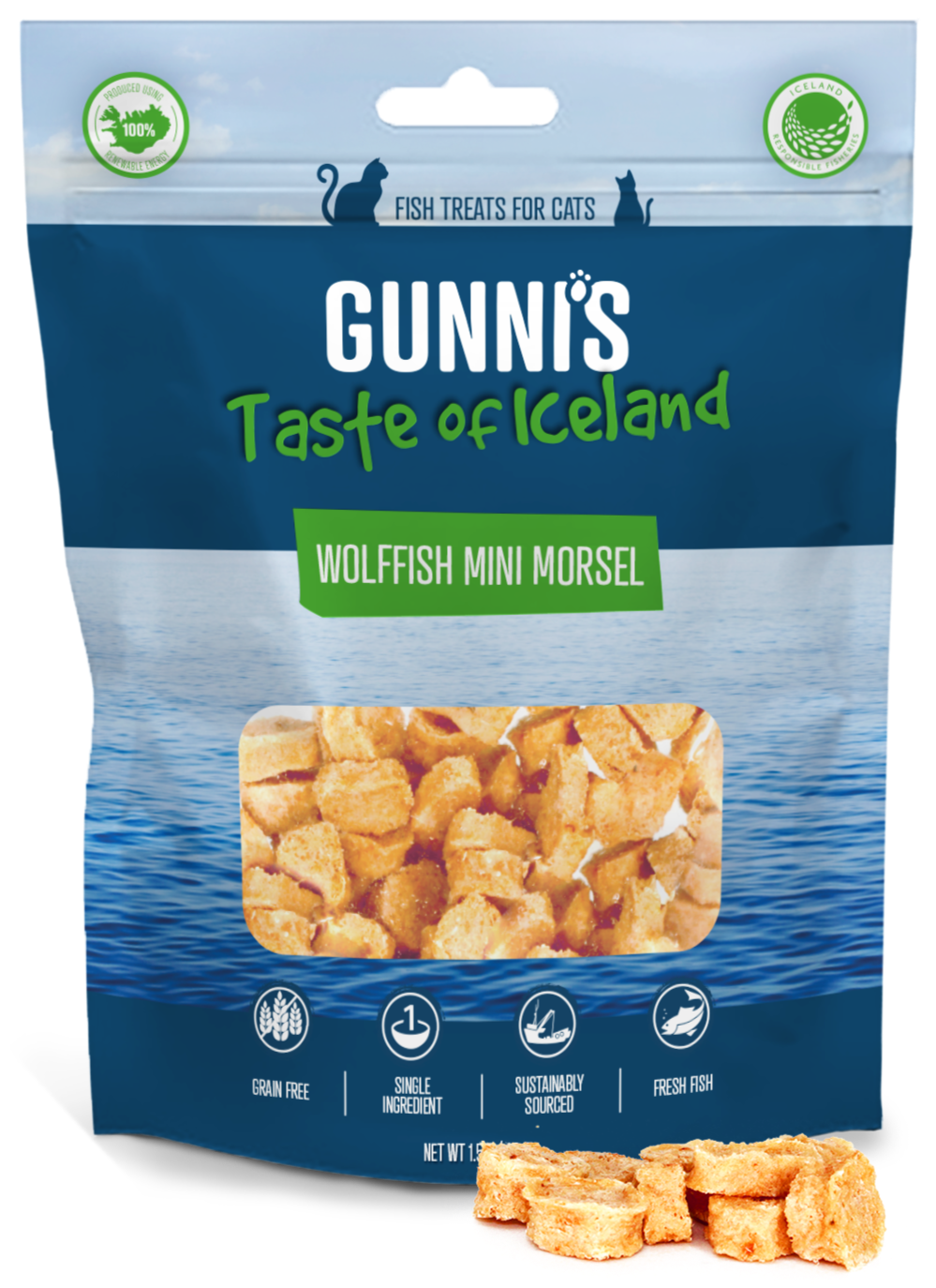GUNNI'S Cod Mini Morsels Cat Treats 42.5g