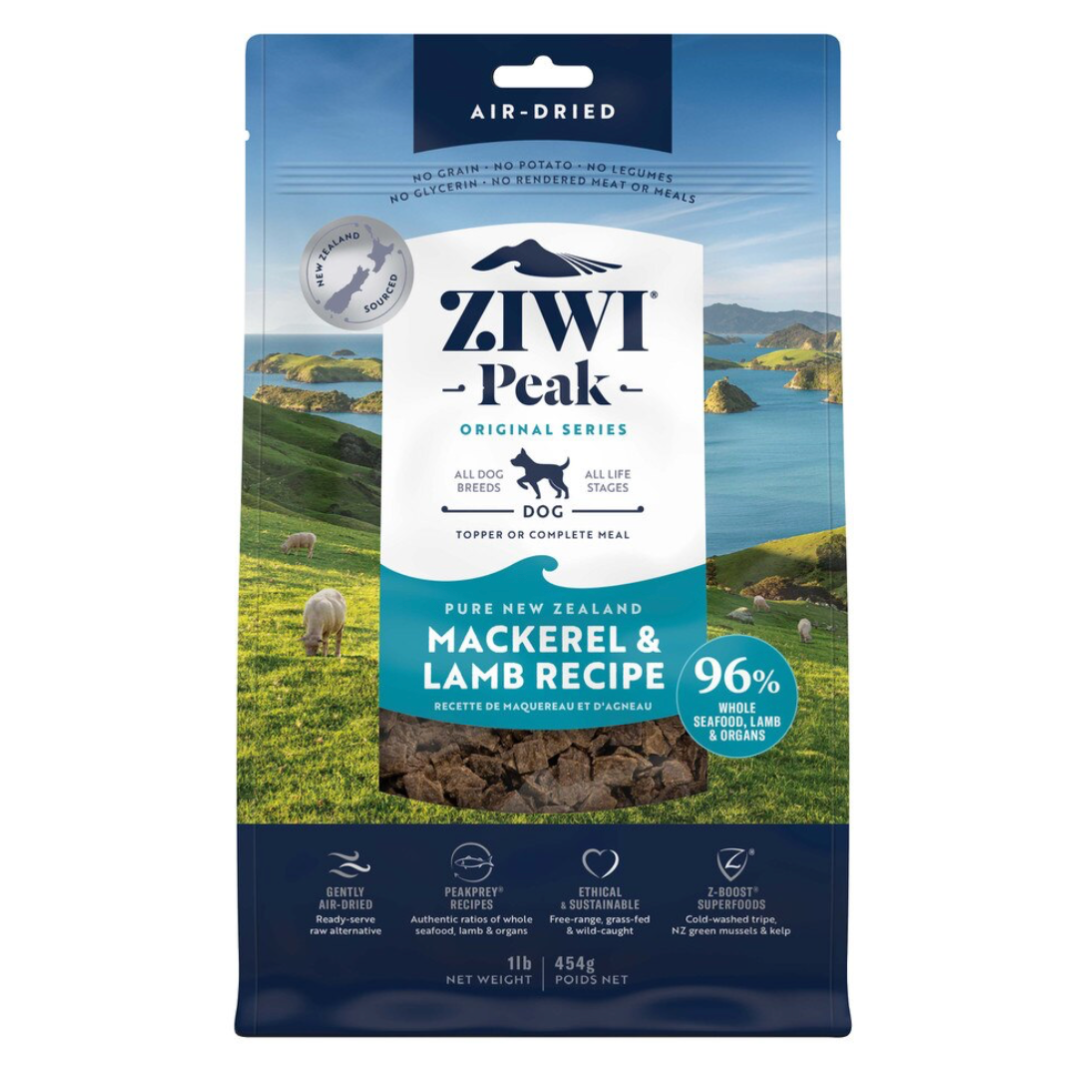 ZIWI Peak Air Dried Dog Food Mackerel and Lamb