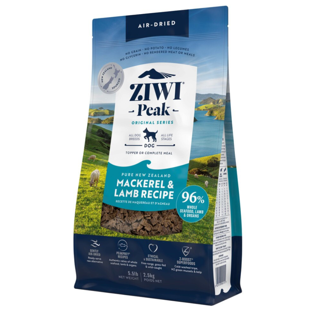 ZIWI Peak Air Dried Dog Food Mackerel and Lamb