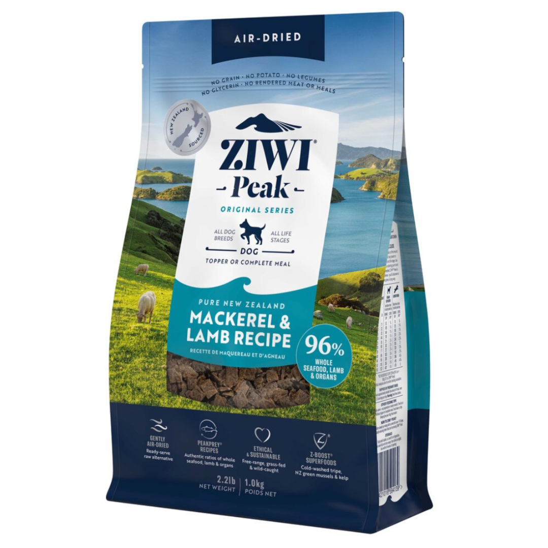 ZIWI Peak Air Dried Dog Food Mackerel and Lamb