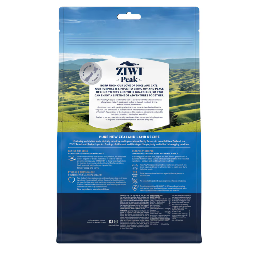 ZIWI Peak Air Dried Dog Food Lamb