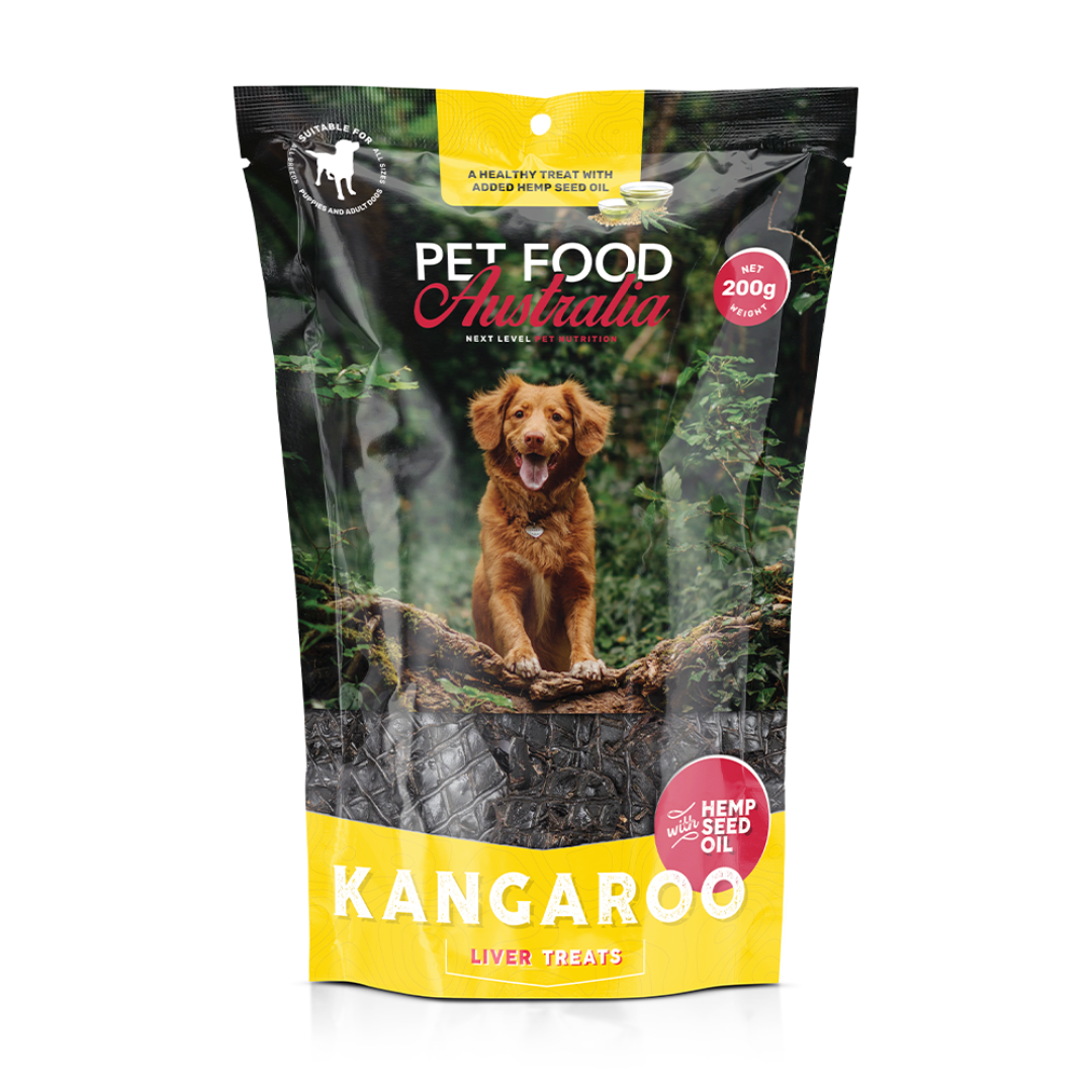 Kangaroo Liver with Hemp Seed Oil Treat 200g