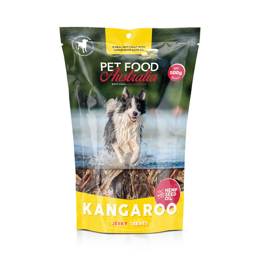 Kangaroo Jerky with Hemp Seed Oil Treat 500g