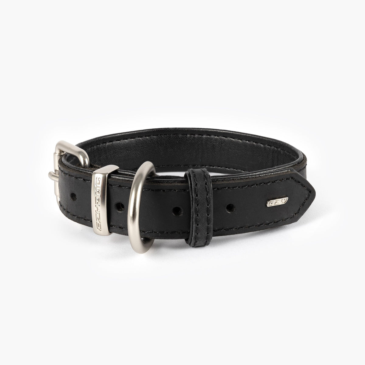 EZYDOG Oxford Leather Collar in Black