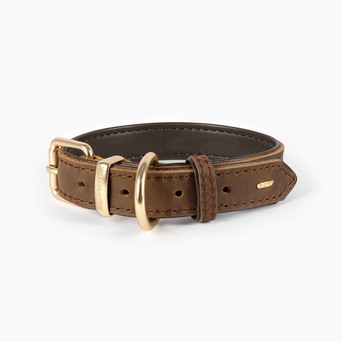 EZYDOG Oxford Leather Collar in Brown