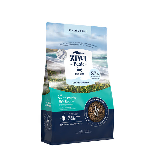 ZIWI Peak Steam & Dried Wild South Pacific Fish Cat Food – 2.2kg