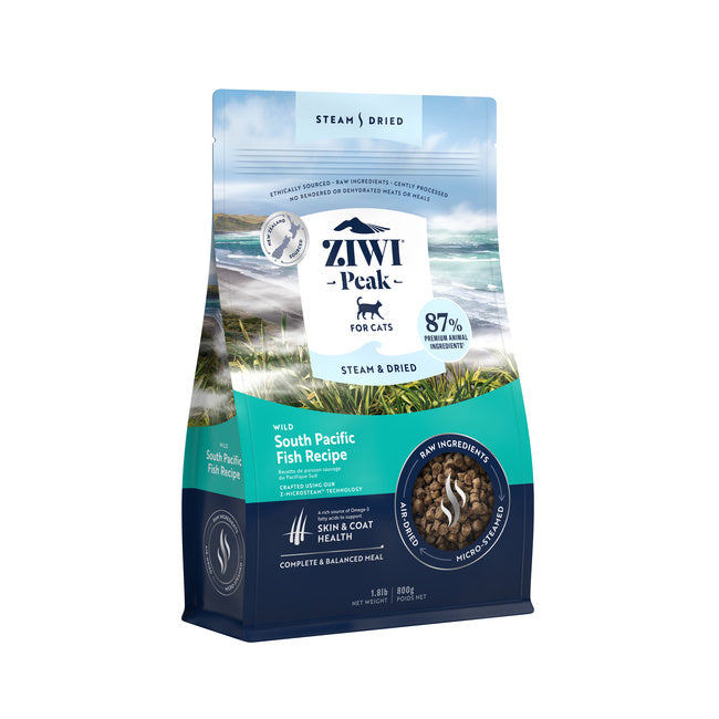 ZIWI Peak Steam & Dried Wild South Pacific Fish Cat Food – 800g