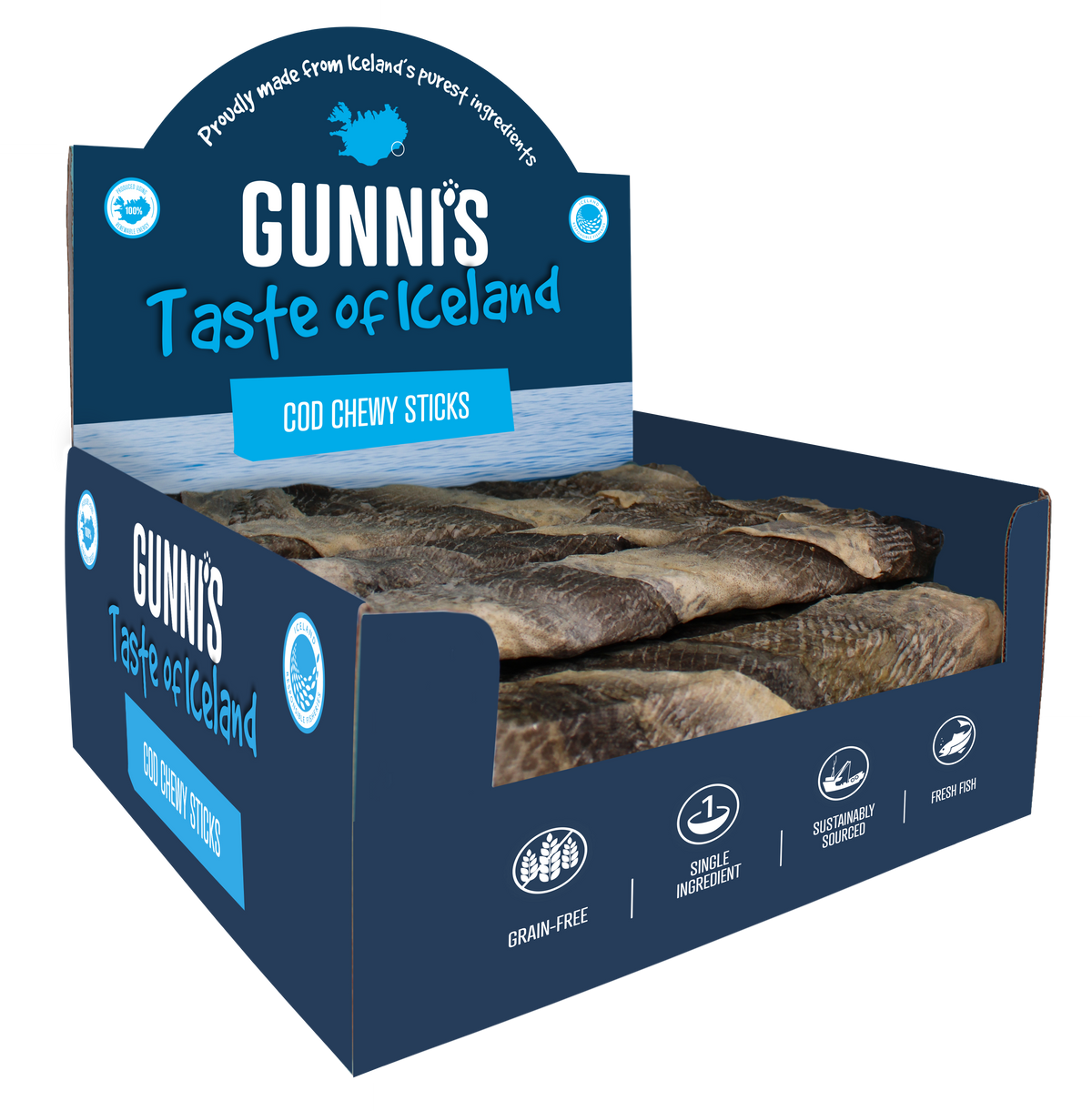 Gunni’s Cod Chewy Sticks 8 inch