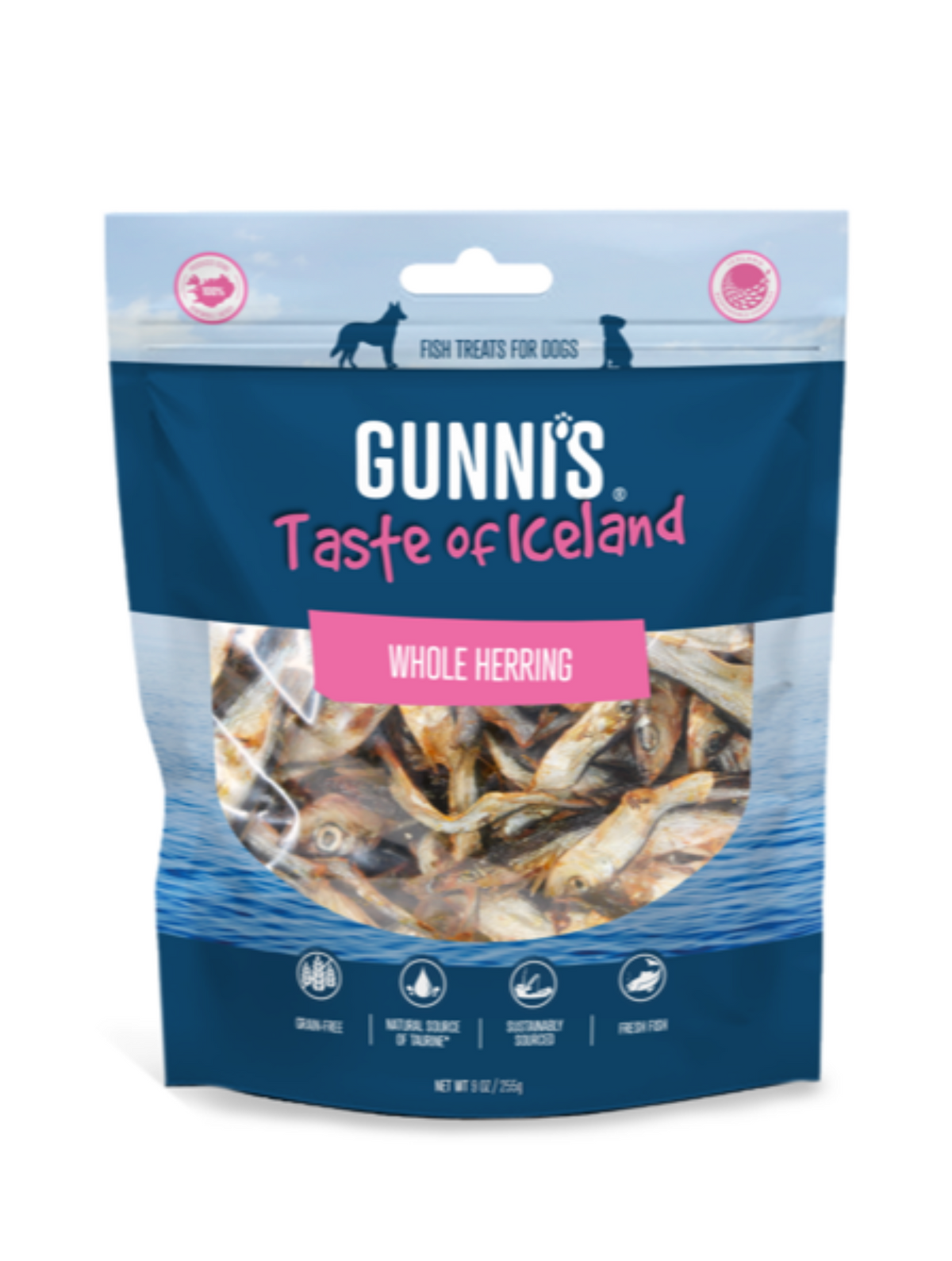 Gunni’s Whole Herring Dog Treats 255g