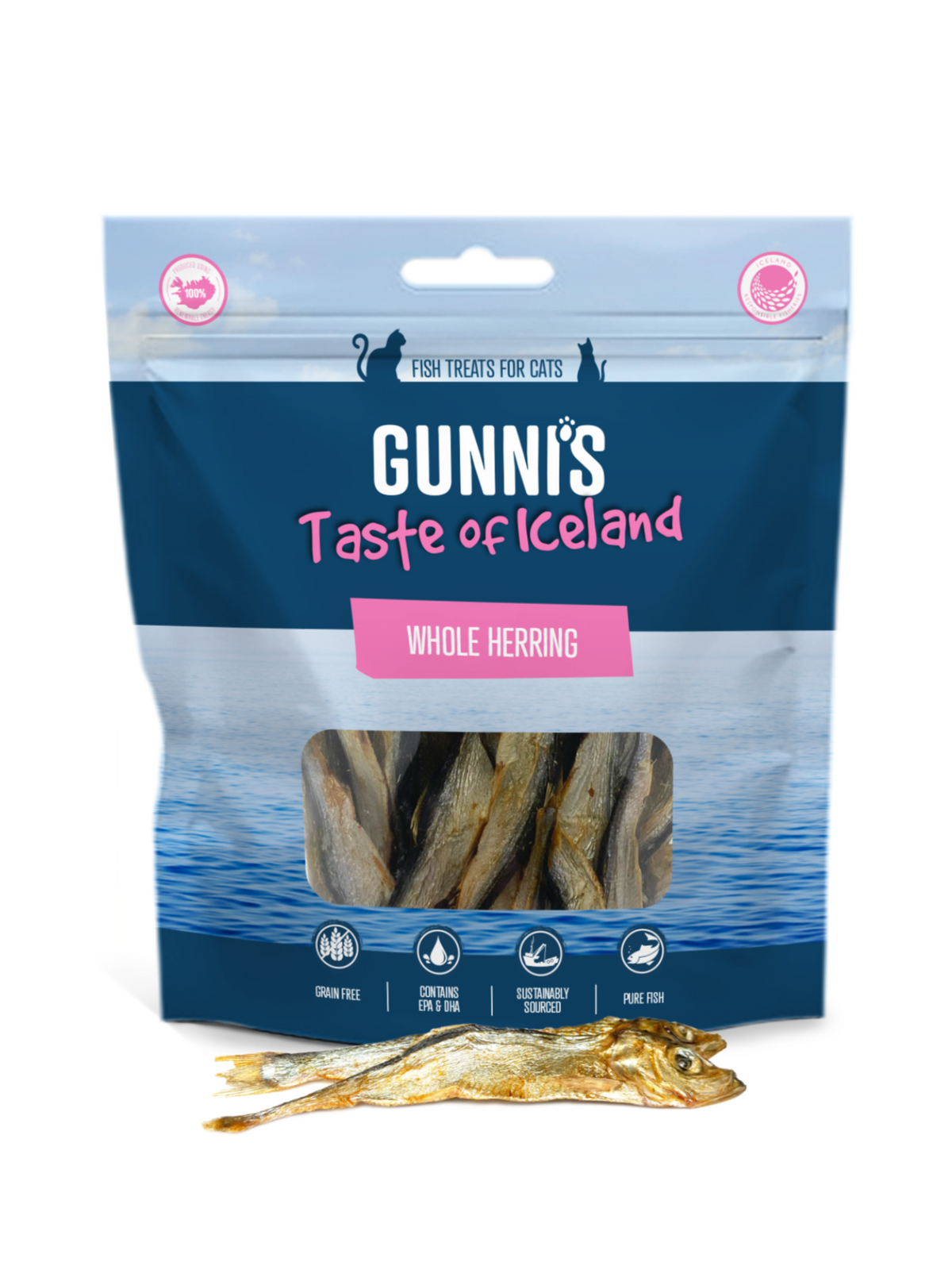Gunni’s Whole Herring Cat Treats – 42.5g